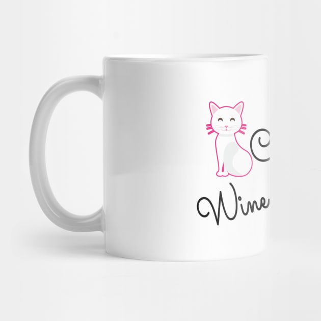 Cat Mother Wine Lover by KC Happy Shop